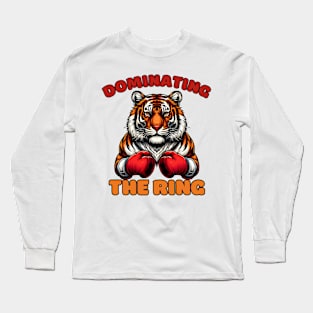 Kickboxing tiger Long Sleeve T-Shirt